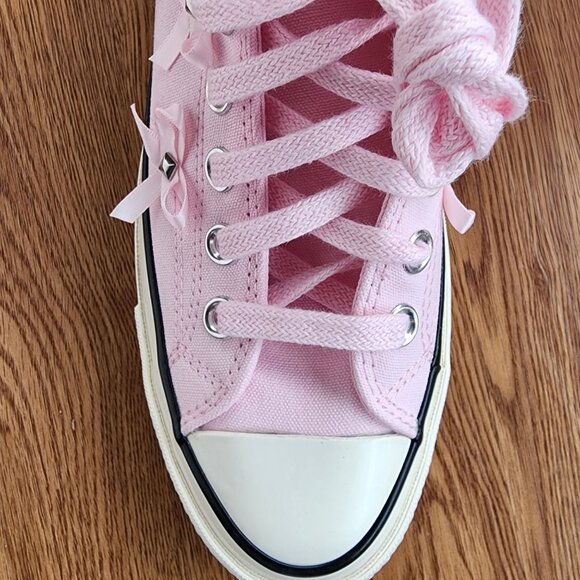 ⭐Converse Chuck 70 Hi Bow Edgy Studded Size 4 Men's Shoes Sneakers Pink A14444C⭐ - Picture 6 of 10